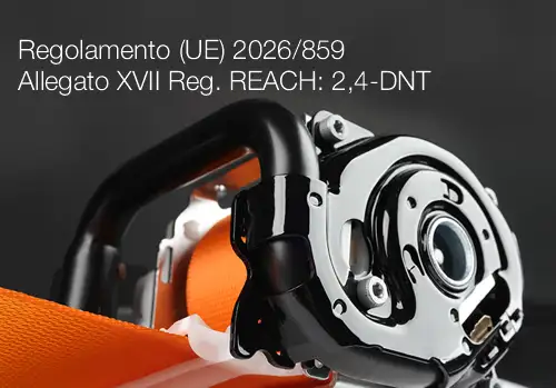 Regolamento (UE) 2026/859 | Allegato XVII Reg. REACH: 2,4-DNT Regolamento (UE) 2026/859 | Allegato XVII Reg. REACH: 2,4-DNT